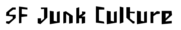 SF Junk Culture font preview